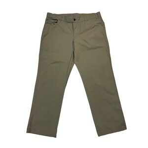 Columbia Regular Fit Pants Mens 40x30  beige Excellent Stretch Cotton AM0449